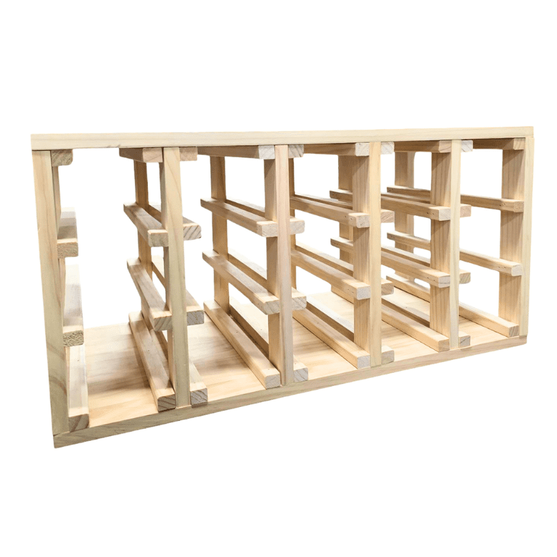 15 Bottles Wood Wine Cube