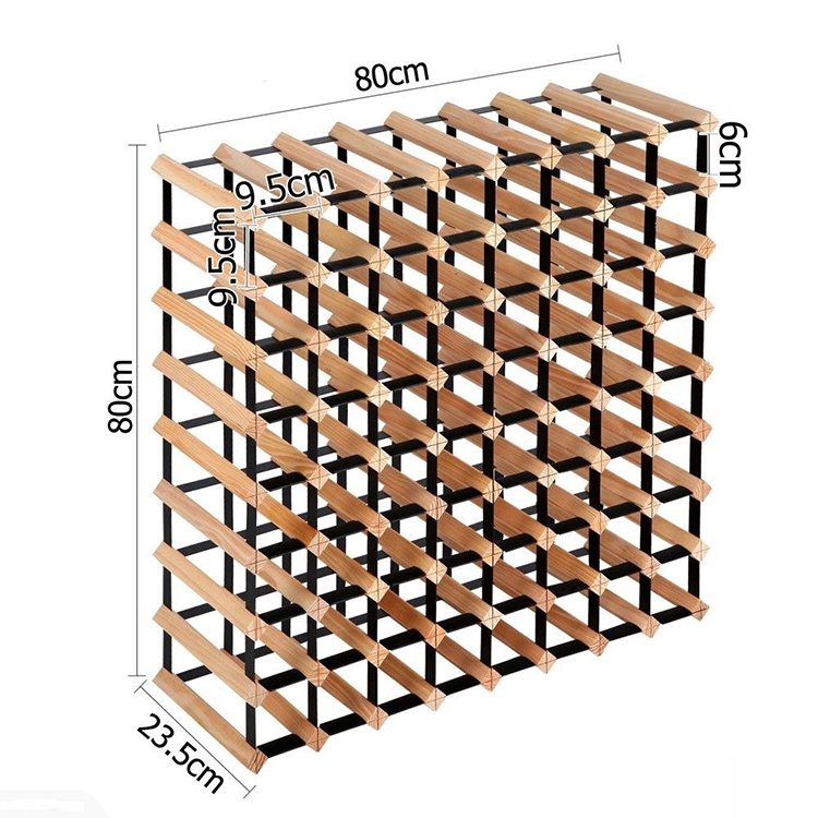 72 Bottles Timber Wine Rack - Image 5