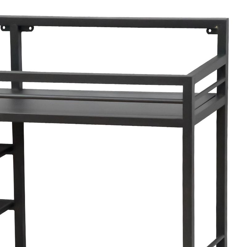 Black Liquor Wine Rack Wall Mounted Shelf - Image 3