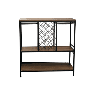 Industrial Wine Rack Buffet and Bar Counter