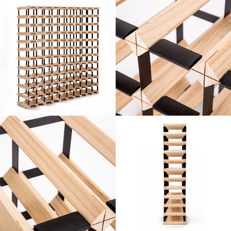 120 Bottle Timber Wine Rack Storage Cellar Organiser - Image 3