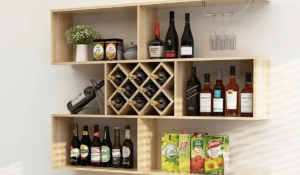 wall mounted wine racks